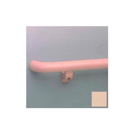 Pawling Round Handrail, 1-1/2" Grip, Aluminum Retainer, 12' Long, Desert Sand BR-1200-12-148